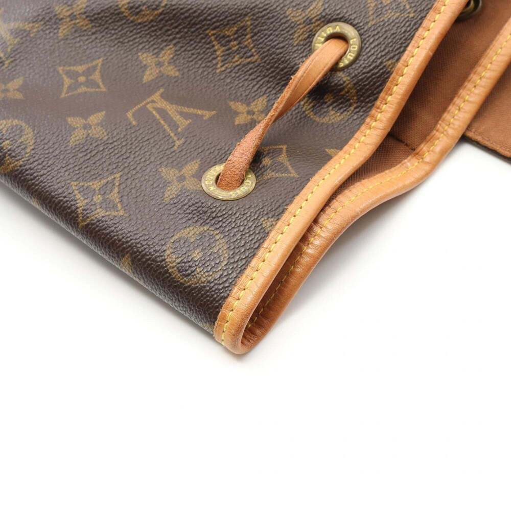 LOUIS VUITTON Authentic Brown Monogram Leather Backpack - Picture 7 of 10